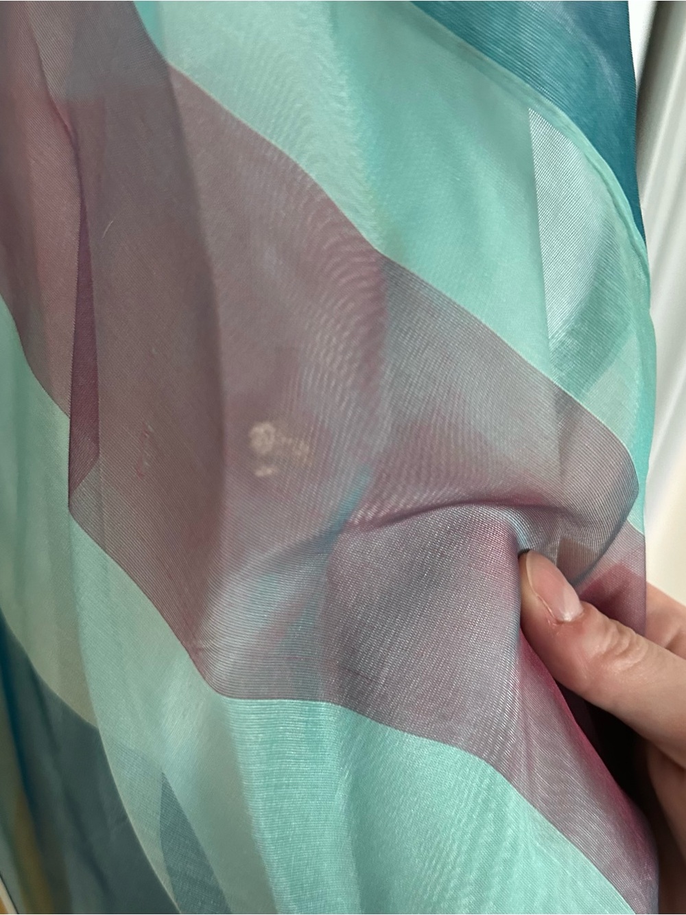 Vintage Colorful Striped Prom Dress - Picture 7 of 9